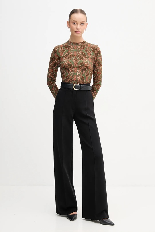 Vuneni pulover Barbour x Farm Rio LKN1718 smeđa AW25