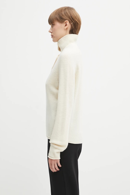 Шерстяной свитер Lacoste AF4010 бежевый AW25