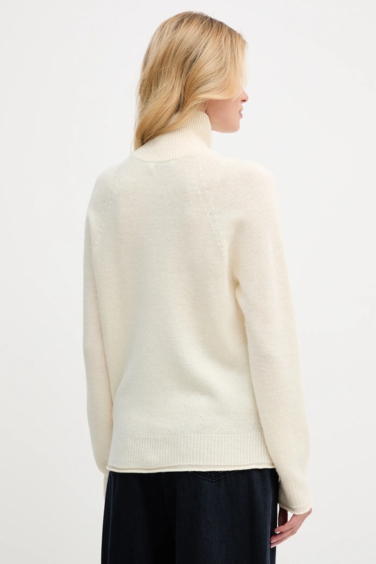 Odzież Lacoste sweter wełniany AF4010 beżowy