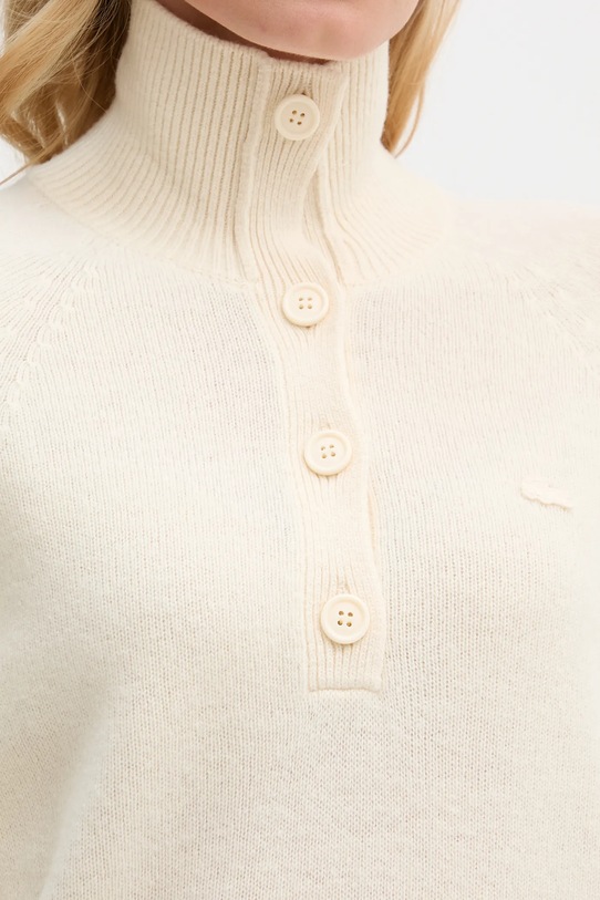 Lacoste sweter wełniany AF4010 beżowy