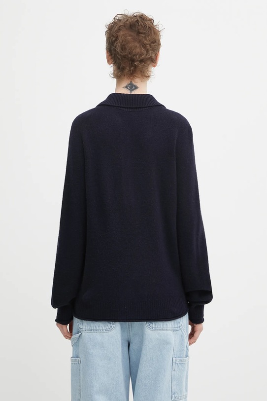 Odzież Lacoste sweter wełniany AF4010 granatowy