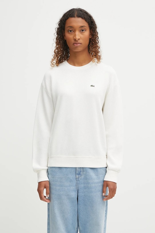 Lacoste wool blend jumper medium thickness beige AF4158