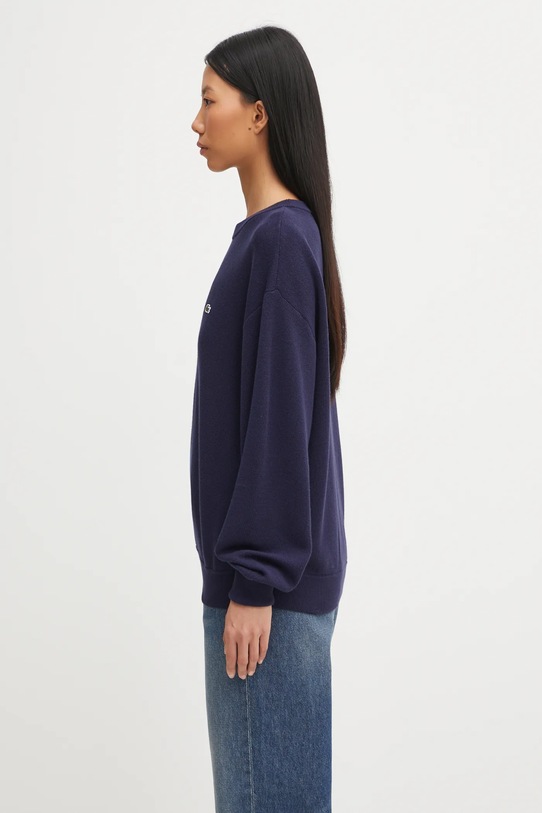 Lacoste pulover de lână AF4158 bleumarin AW25