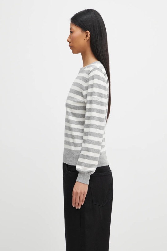 Barbour sweter z domieszką kaszmiru Lois Knitted Jumper LKN1707WH51 szary AW25