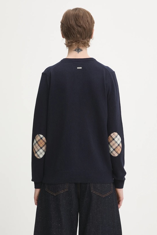 Odzież Barbour kardigan z dodatkiem wełny Pendle Knitted Cardigan LKN1076NY78 granatowy