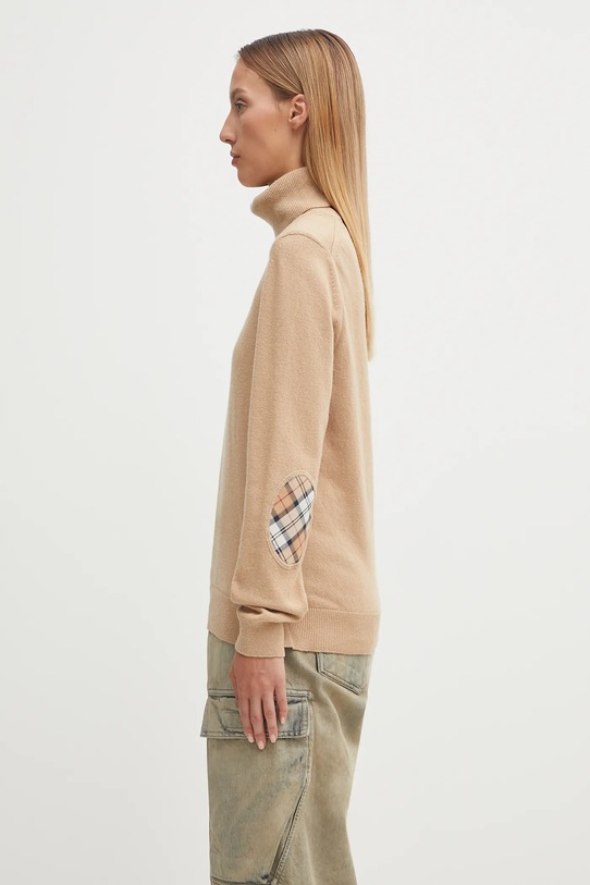 Barbour wool blend jumper Pendle Roll Collar Knitted Jumper LKN1077BE12 beige AW25