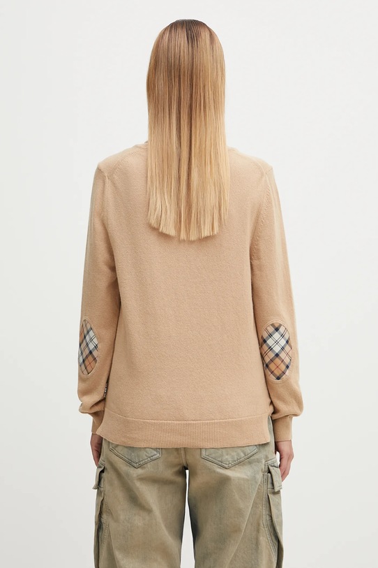 Clothing Barbour wool blend jumper Pendle Roll Collar Knitted Jumper LKN1077BE12 beige