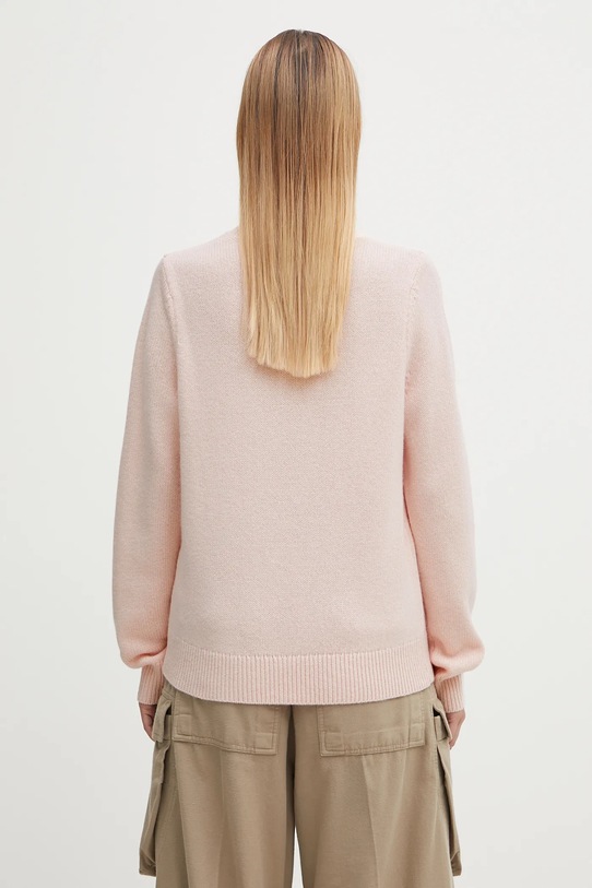 Odzież Barbour sweter wełniany Woodhouse Knitted Jumper LKN1666PI11 różowy