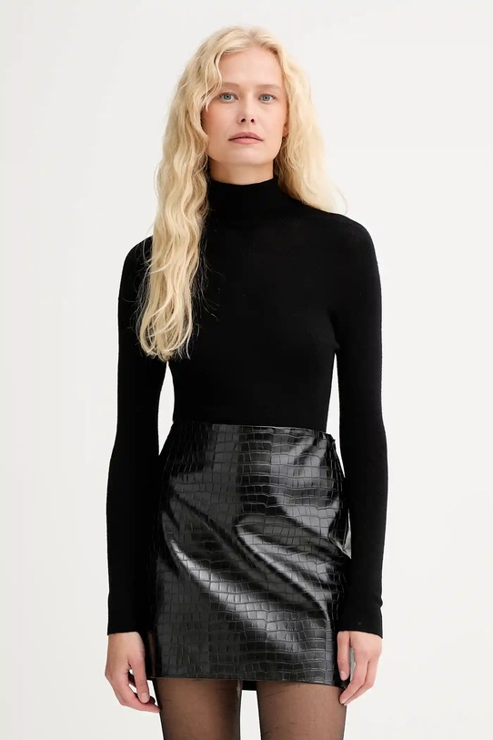 ISABELLE BLANCHE pulover de lână subtiri negru IS25FW.M111.F001