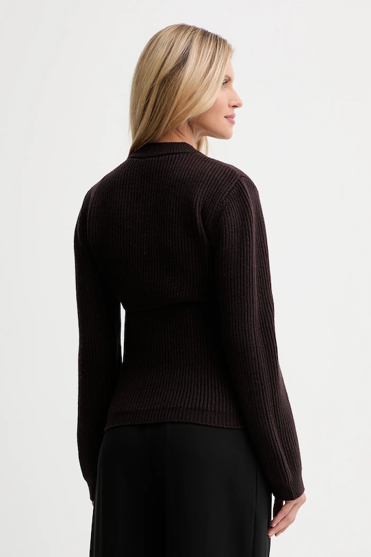 Odzież ISABELLE BLANCHE kardigan z dodatkiem wełny IS25FW.M123.F005.MOD brązowy