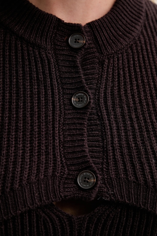 ISABELLE BLANCHE kardigan z dodatkiem wełny IS25FW.M123.F005.MOD