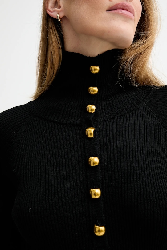 ISABELLE BLANCHE sukienka wełniana IS25FW.M165.F009 czarny