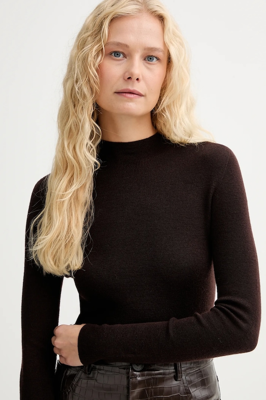 ISABELLE BLANCHE pulover de lână maro IS25FW.M188.F001