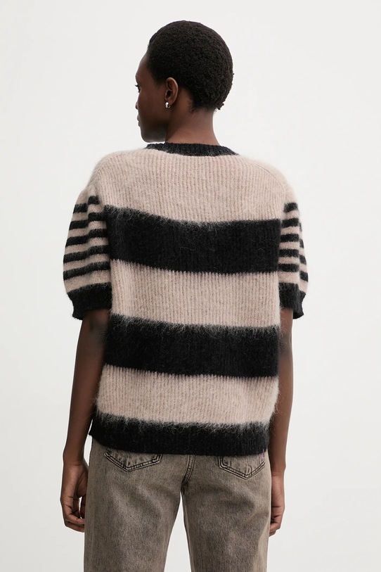 Odzież AllSaints sweter z dodatkiem wełny CLEM W015KD czarny