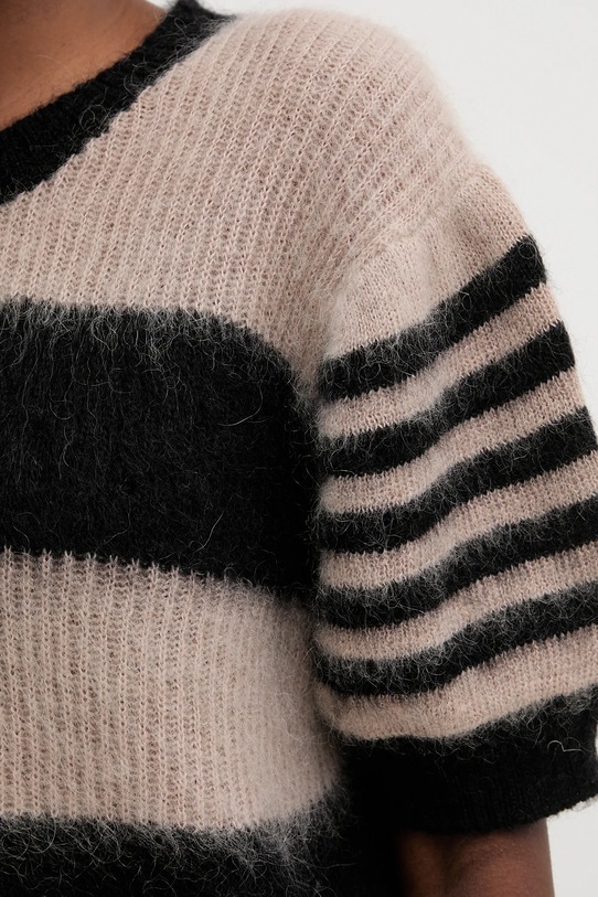 AllSaints sweter z dodatkiem wełny CLEM W015KD czarny