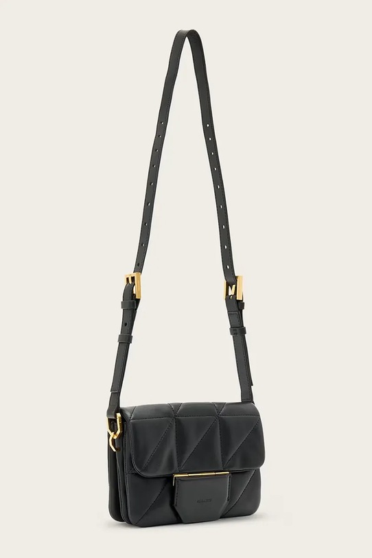 Шкіряна сумочка AllSaints JUPITER W211XD чорний AW25