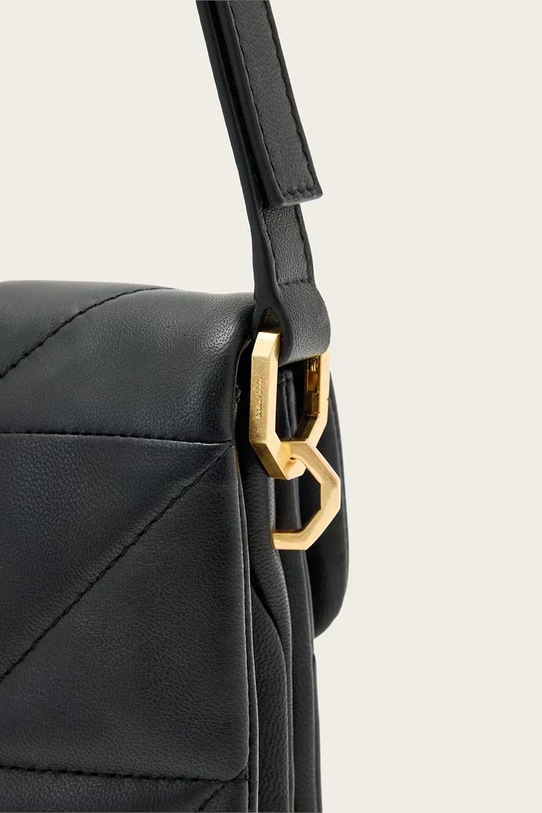 Akcesoria AllSaints torebka skórzana JUPITER W211XD czarny