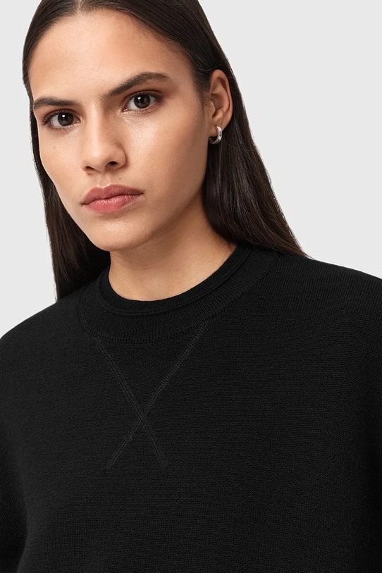 AllSaints sweter NIKA W011KD czarny AW25