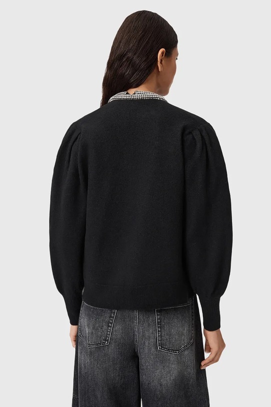 Îmbrăcăminte AllSaints cardigan din lână ODELL W033KD negru