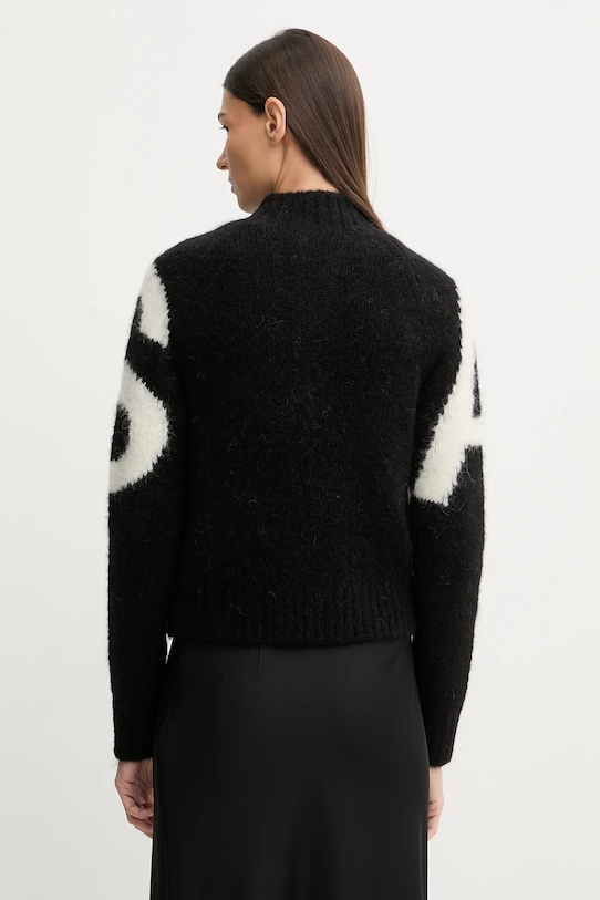 Îmbrăcăminte AllSaints cardigan cu alpaca SYLVIE W039KD negru