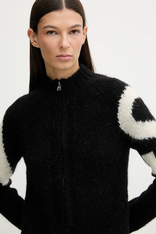 AllSaints cardigan cu alpaca SYLVIE negru W039KD