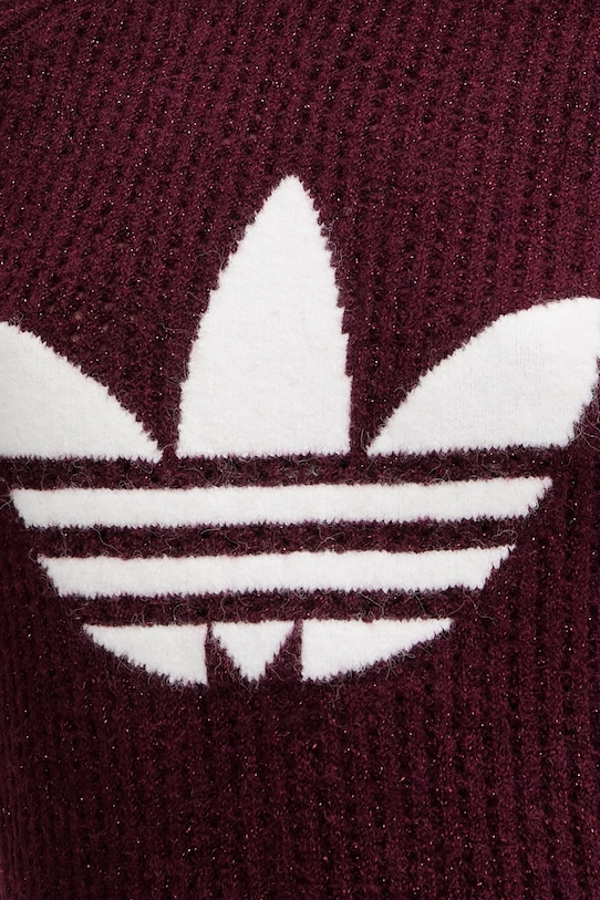 adidas Originals sweter z domieszką wełny KS7805 bordowy
