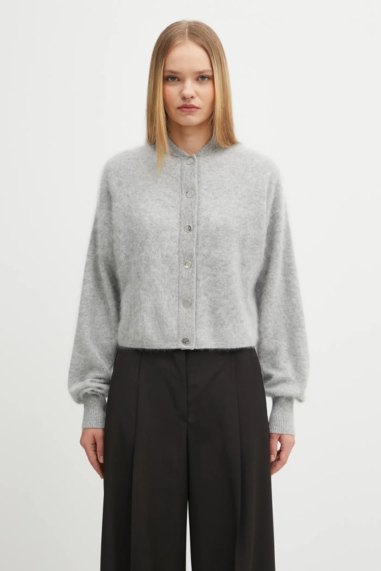 Sportmax cashmere cardigan ERCOLE fine-knit gray 2522316012600