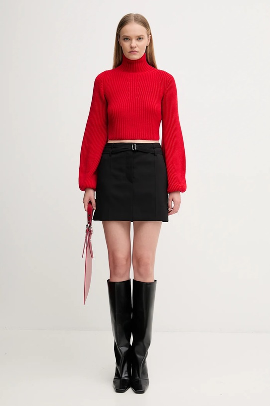 Sportmax sweter wełniany MARMO 2522366092600 czerwony