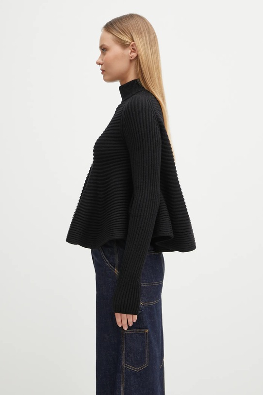 Sportmax sweter wełniany ASTICE 2522366102600 czarny AW25