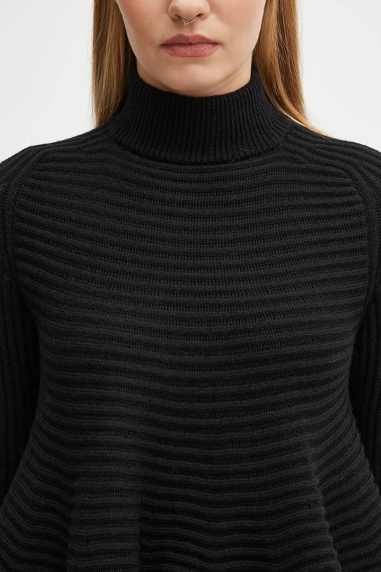 Sportmax sweter wełniany ASTICE 2522366102600 czarny