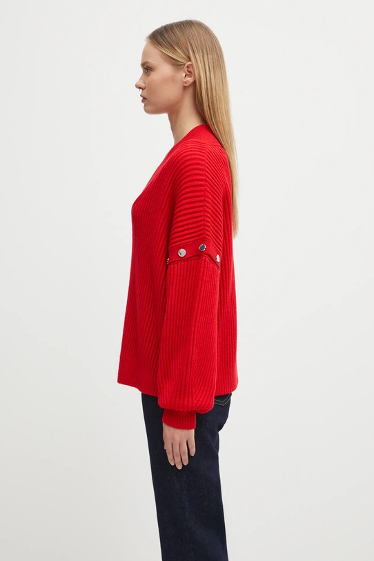 Sportmax sweter wełniany TAY 2522366192600 czerwony AW25
