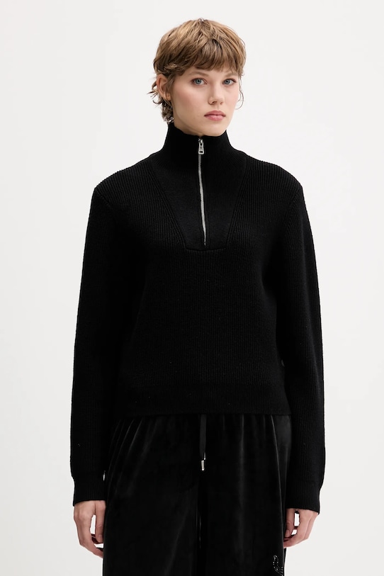Sveter Guess Jeans polorolák čierna W5BR07.Z0572