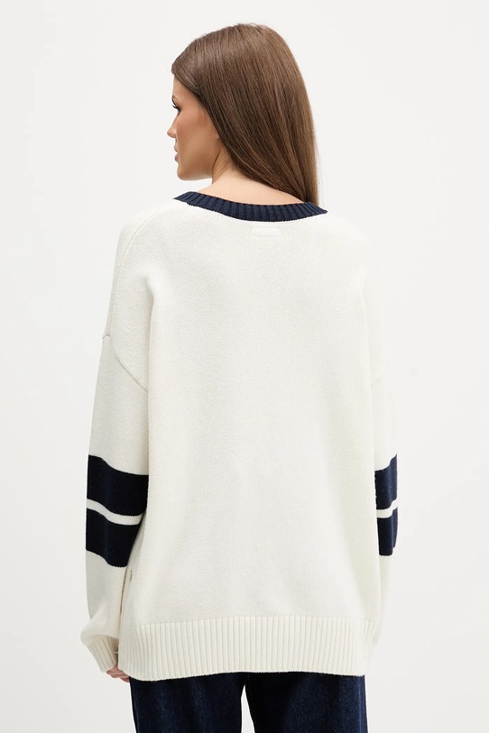 Odzież Guess Jeans sweter z dodatkiem wełny W5BR10.Z0561 beżowy