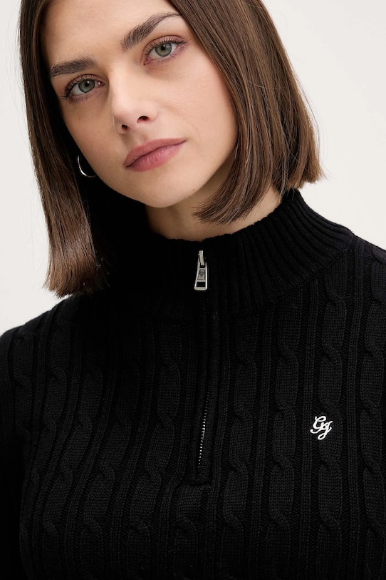 Guess Jeans pulover de bumbac negru W5BR13.Z3HM1