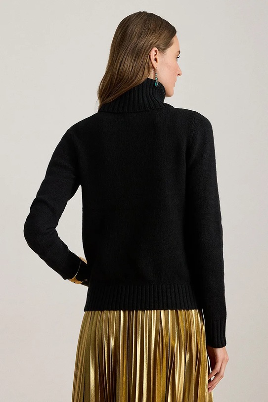 Svetr s příměsí vlny Lauren Ralph Lauren 200979687 černá AW25