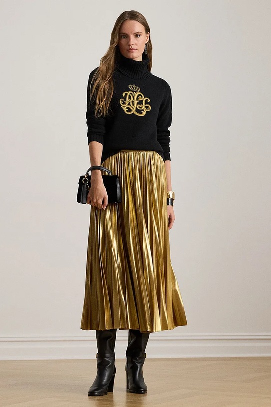 Одяг Светр із додаванням вовни Lauren Ralph Lauren 200979687 чорний