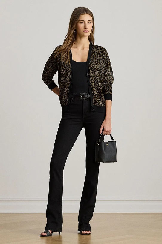 Ρούχα Πλεκτή ζακέτα Lauren Ralph Lauren 200979661 μαύρο