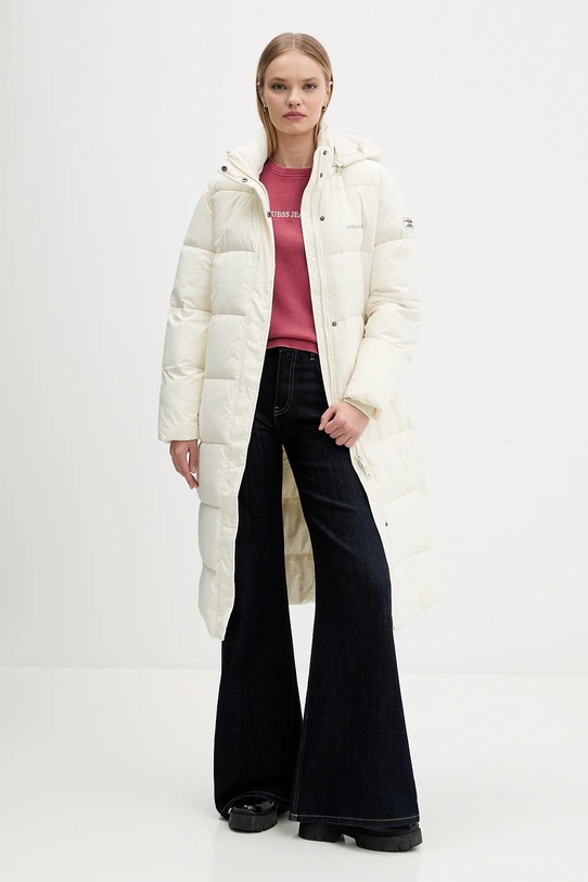 Guess Jeans hanorac de bumbac W5BQ17.KCPR1 roz AW25