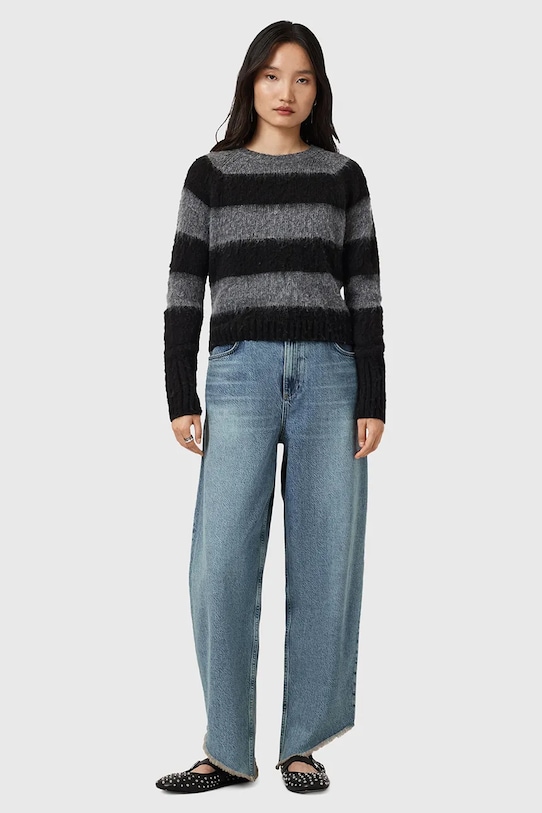 AllSaints sweter z dodatkiem wełny LOU W053KD