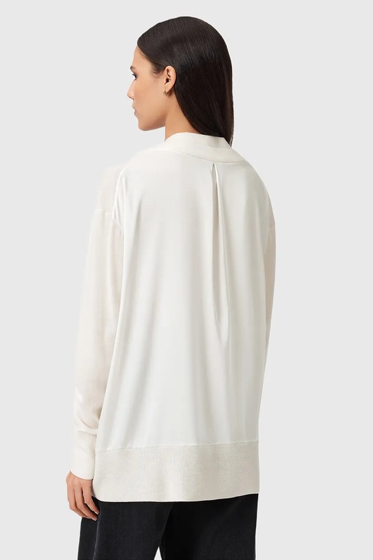 Odzież AllSaints sweter z dodatkiem wełny BERN W050KD biały