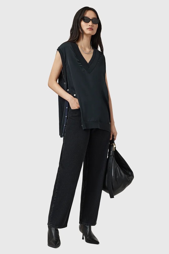 AllSaints kamizelka z dodatkiem wełny BERN W045KD