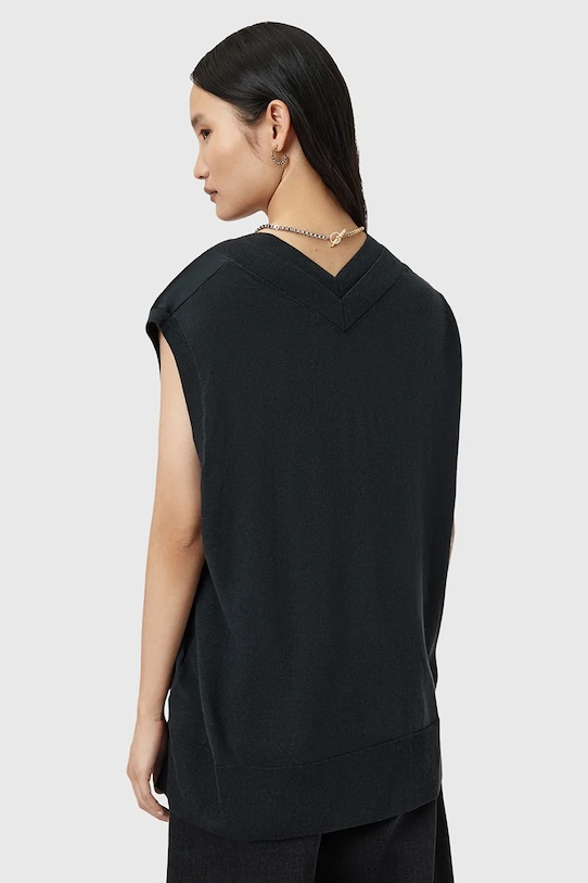 Жилет с добавлением шерсти AllSaints BERN чёрный W045KD