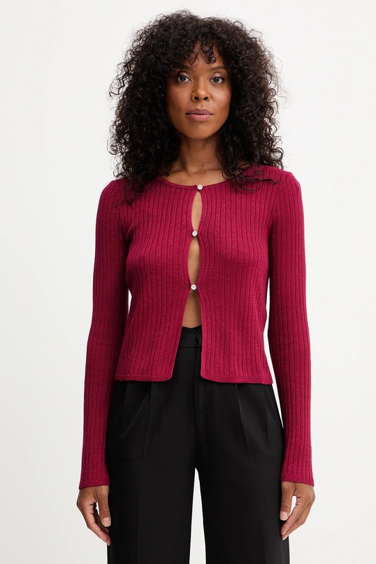 Morgan kardigan pozostałe czerwony MIZOR