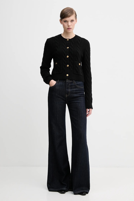 Polo Ralph Lauren kardigan wełniany 211978312 czarny AW25