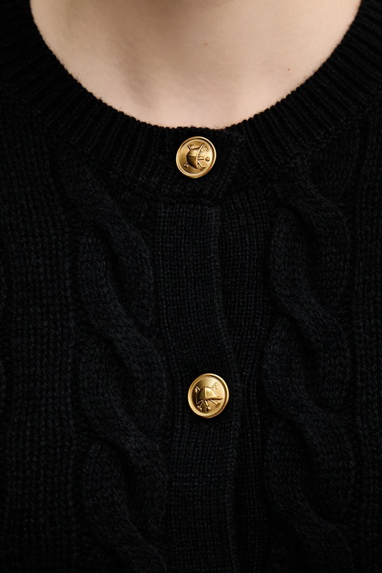 Polo Ralph Lauren kardigan wełniany 211978312 czarny