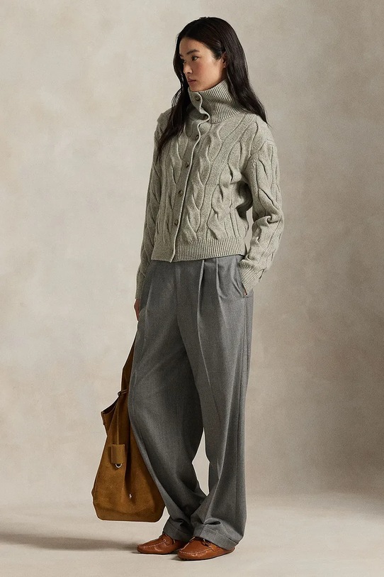 Ρούχα Μάλλινη ζακέτα Polo Ralph Lauren 211978313 γκρί