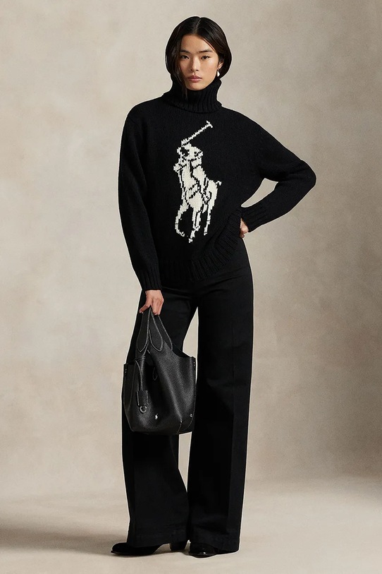 Odzież Polo Ralph Lauren sweter wełniany 211978329 beżowy