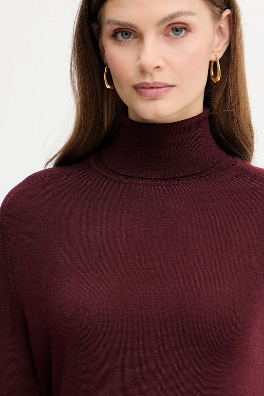 Μάλλινο πουλόβερ Trussardi μπορντό M0106001164N