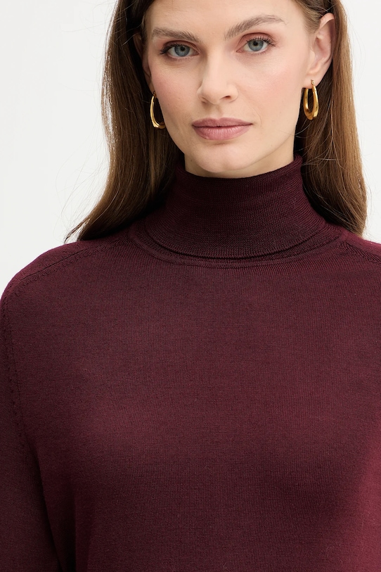 Vlnený sveter Trussardi burgundské M0106001164N