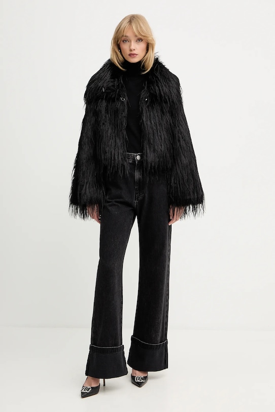 Trussardi sweter wełniany M0106001164N czarny AW25